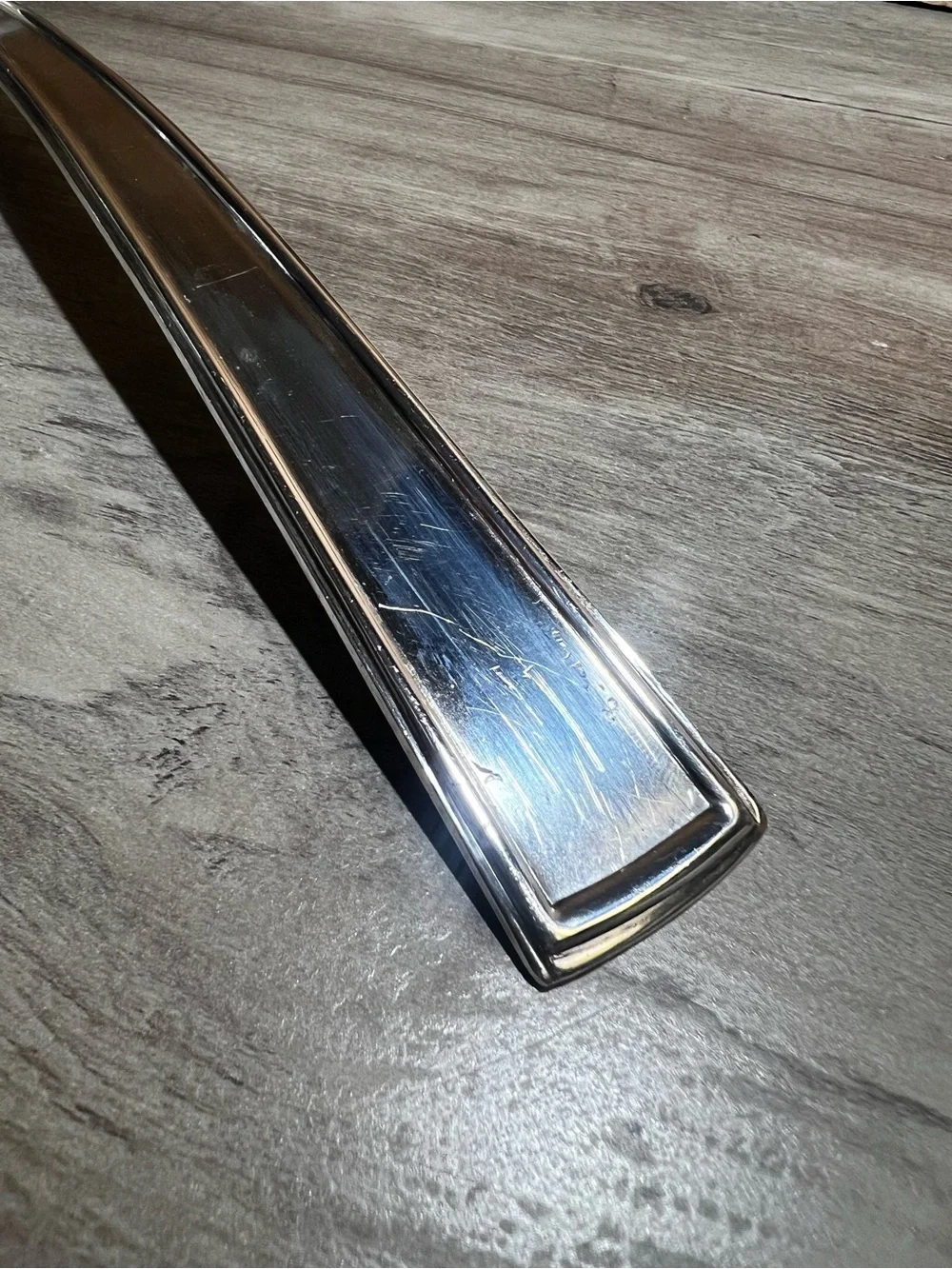 Vintage Polished Silver Plated Serving Ladle Spoon
